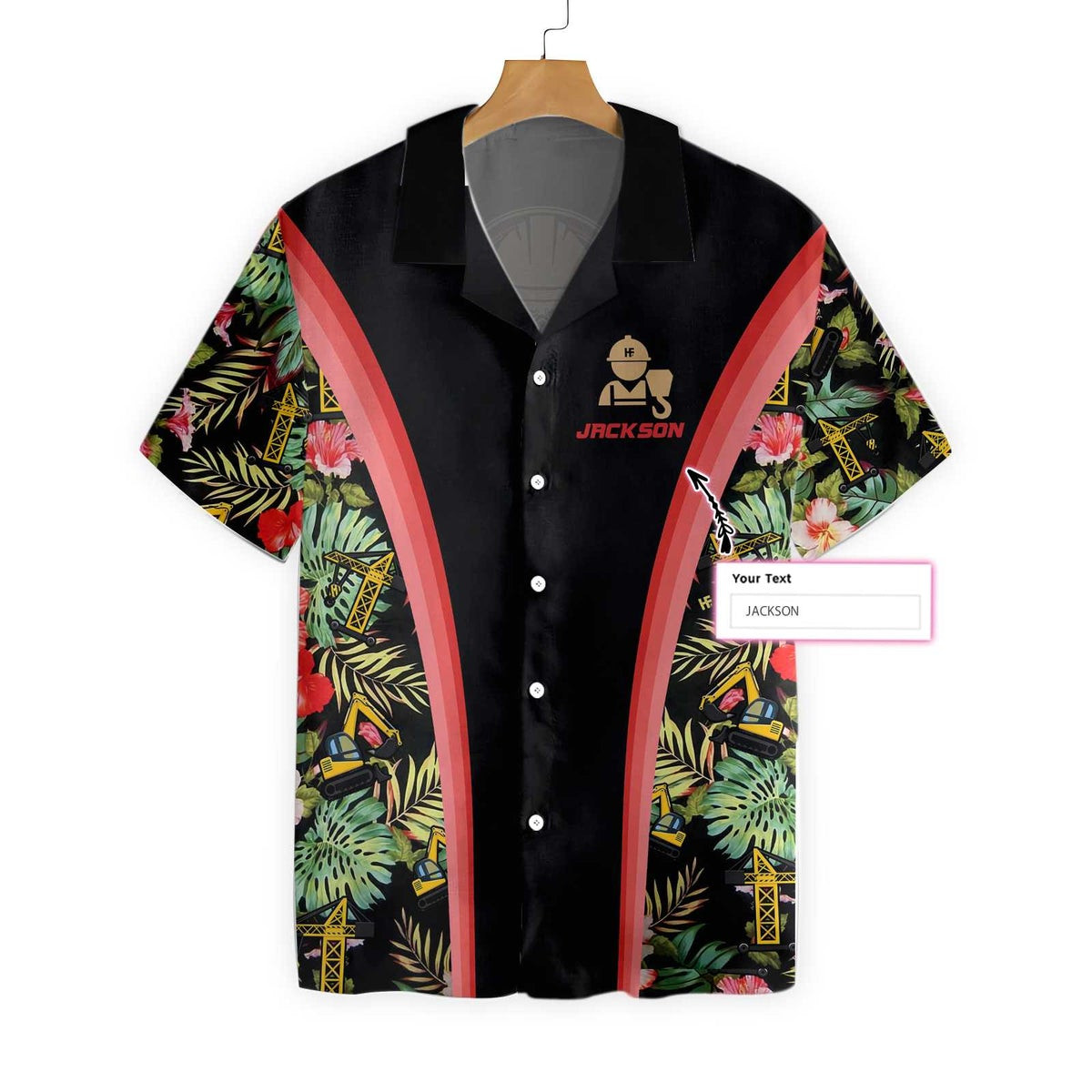 Crane Operator Tropical Custom Hawaiian Shirt