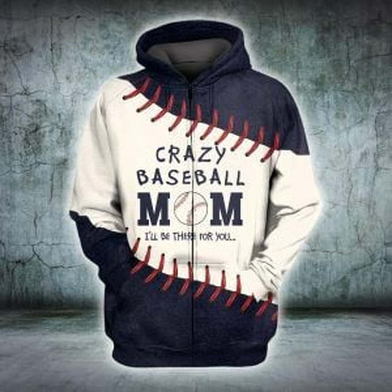 Crazy Baseball Mom 3d All Over Print Hoodie