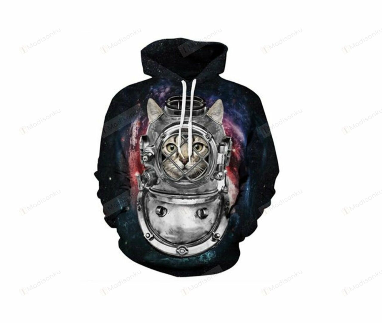 Creative Astronaut Space Cat 3d All Over Print Hoodie