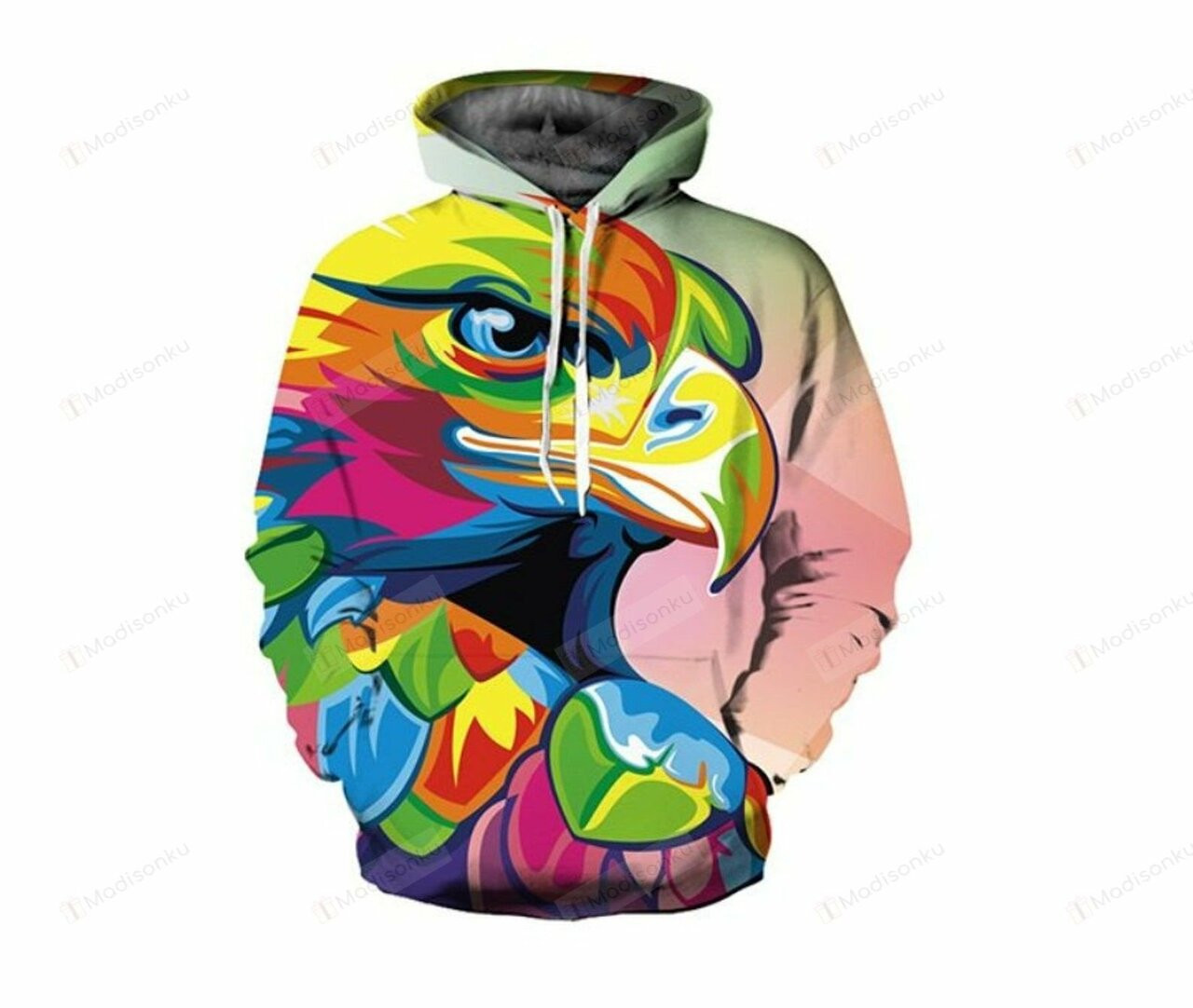 Creative Colorful Bird Parrot 3d All Over Print Hoodie, Zip-up Hoodie