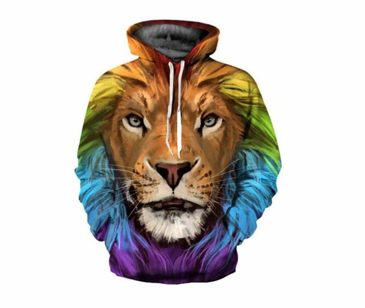 Creative Colorful Lion King 3d All Over Print Hoodie