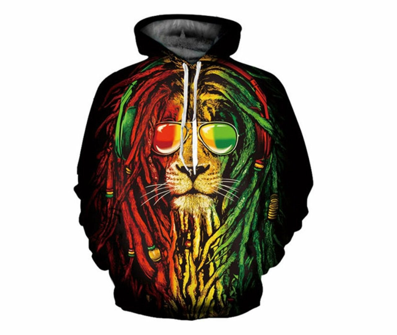 Creative Smoking Wild Lion 3d All Over Print Hoodie