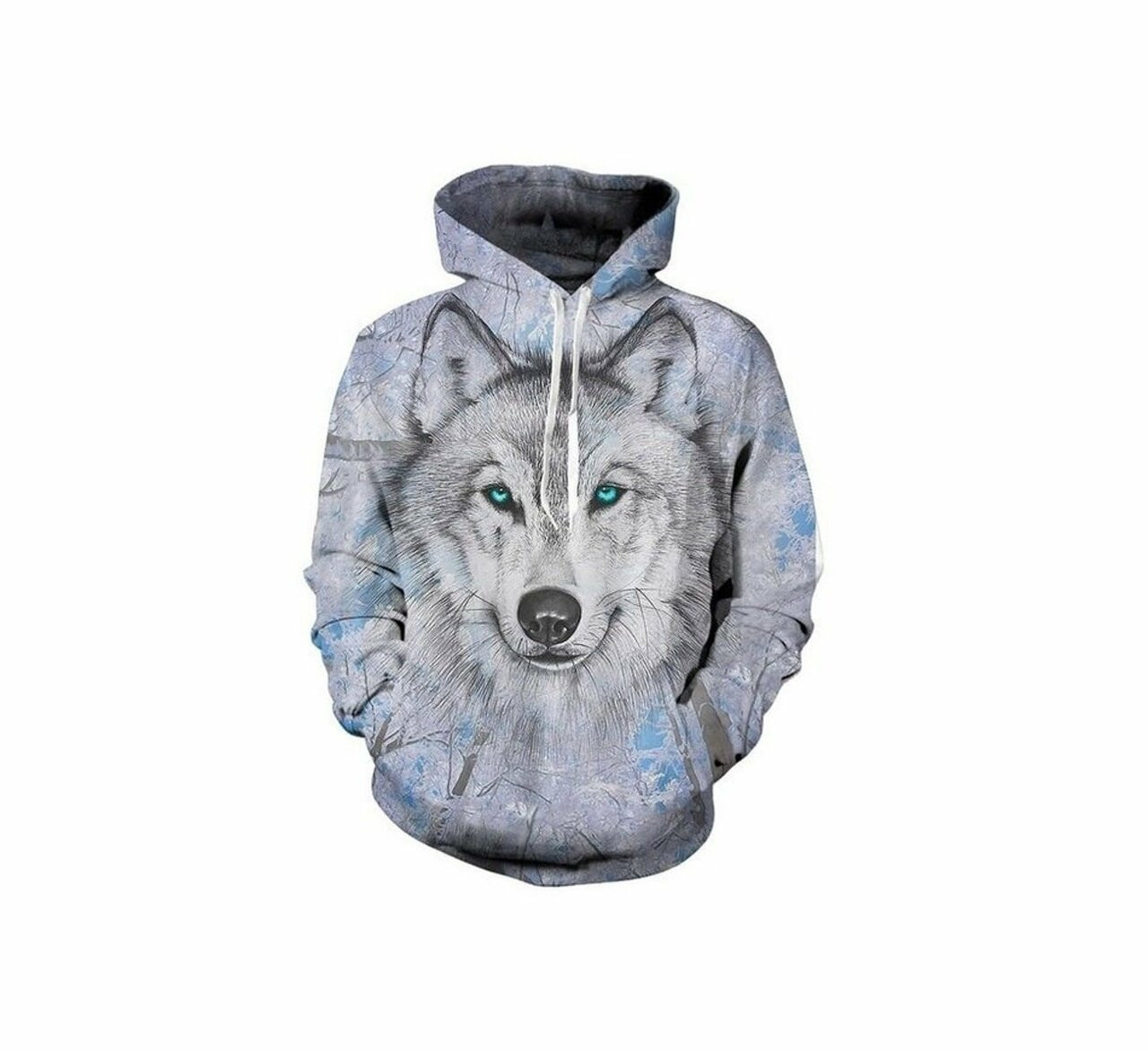 Creative Snow White Wolf 3d All Over Print Hoodie