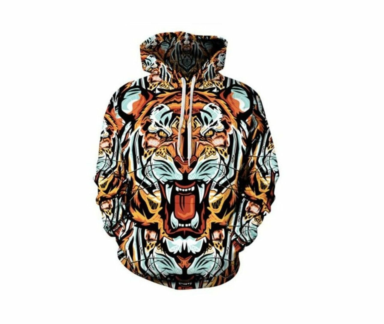 Creative Wild Tiger 3d All Over Print Hoodie
