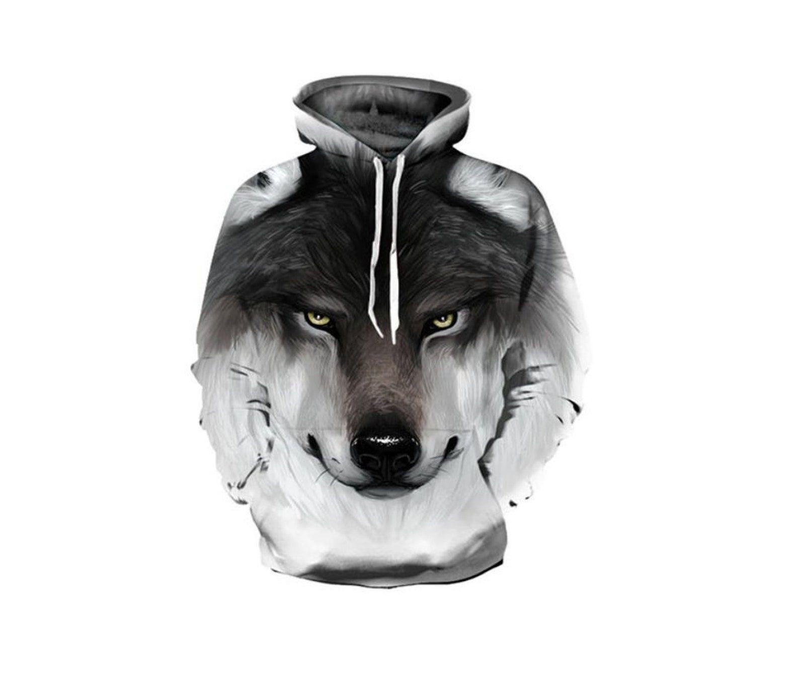 Creative Winter Wolf Husky 3d All Over Print Hoodie, Zip-Up Hoodie