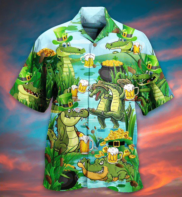 Crocodile Loves Beer Everyday Limited Edition - Hawaiian Shirt - Hawaiian Shirt For Men, Hawaiian Shirt For Women, Aloha Shirt