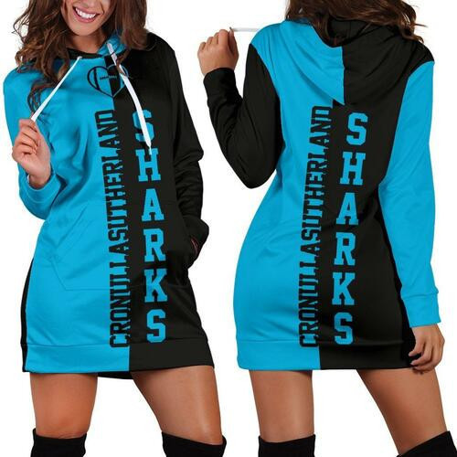 Cronulla-sutherland Rugby Hoodie Dress Sweater Dress Sweatshirt Dress 3d All Over Print For Women Hoodie