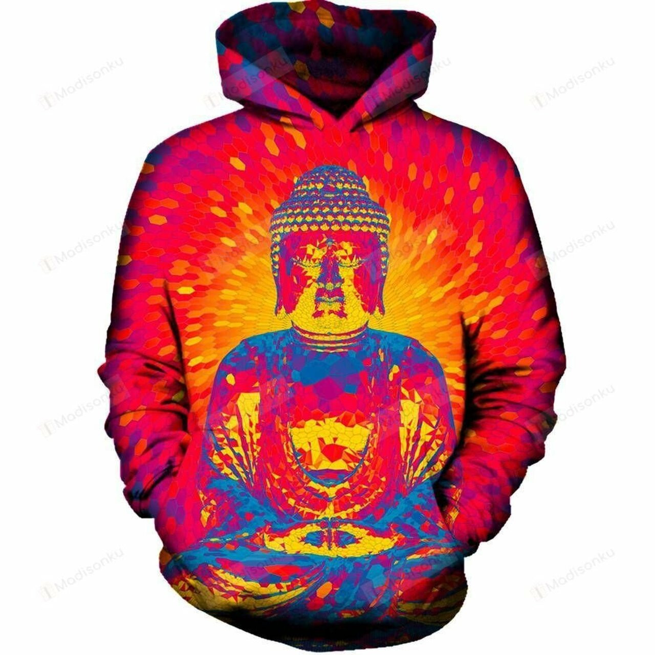 Crystal Buddha 3d All Over Printed Hoodie