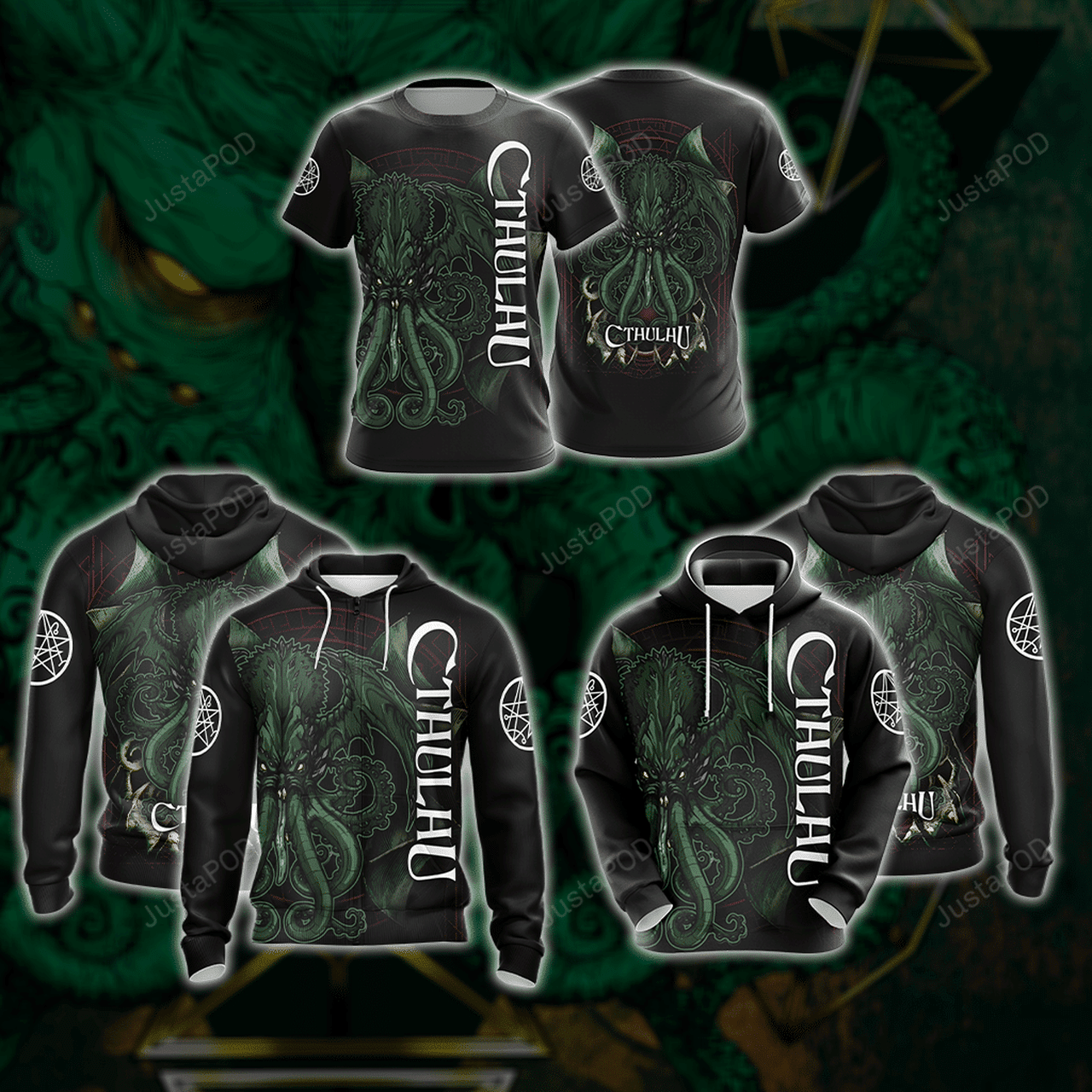 Cthulhu 3d All Over Printed Hoodie