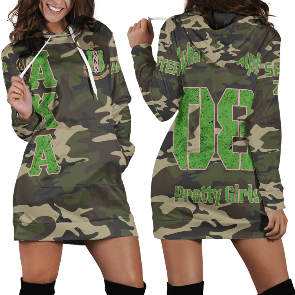 Custom Africa Zone Dress AKA Camouflage Hoodie Dress For Women