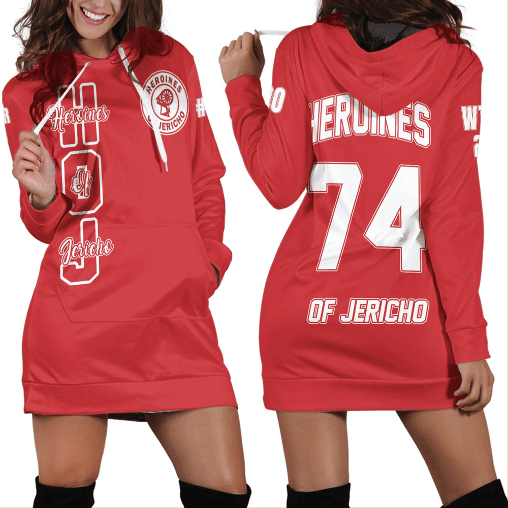 Custom Africa Zone Dress Heroines Of Jericho Hoodie Dress For Women