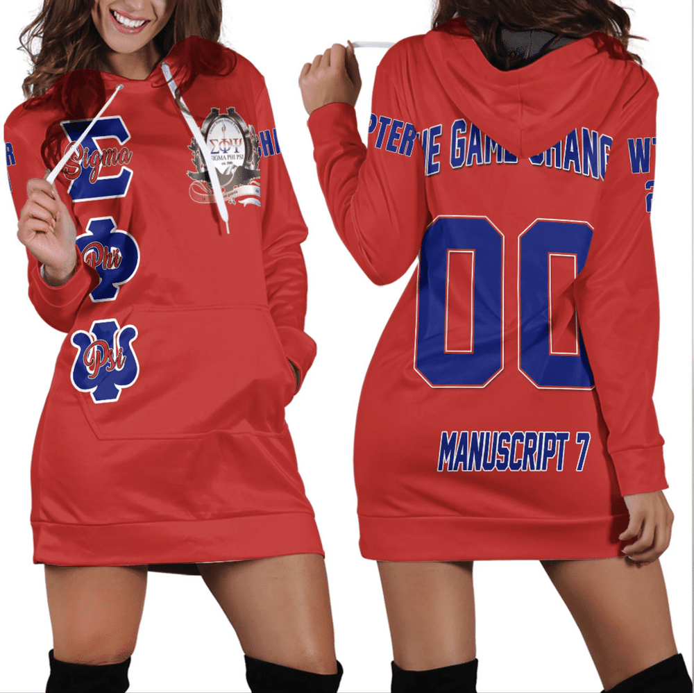 Custom Africa Zone Dress Sigma Phi Psi Hoodie Dress For Women