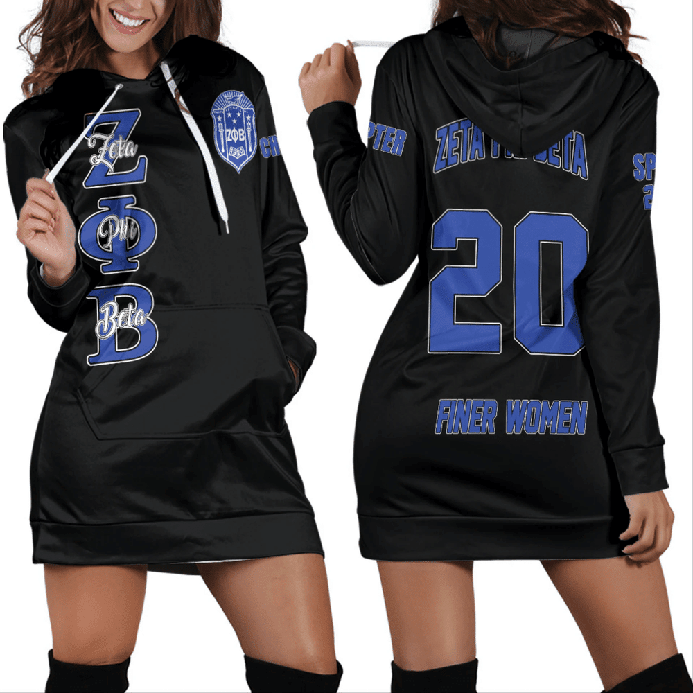 Custom Africa Zone Dress Zeta Phi Beta Hoodie Dress For Women