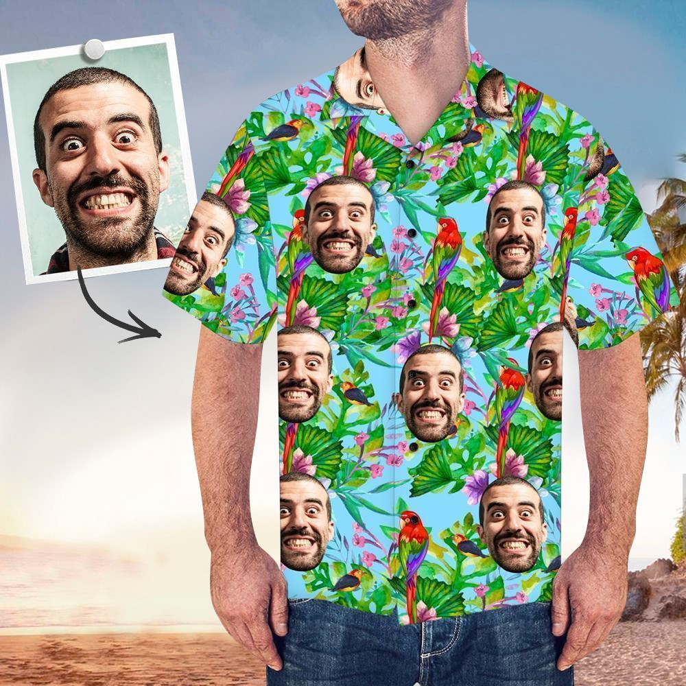 Custom Face Aloha Shirt Perfect Hawaiian Shirt For Custom Face Lover Shirt For Men and Women