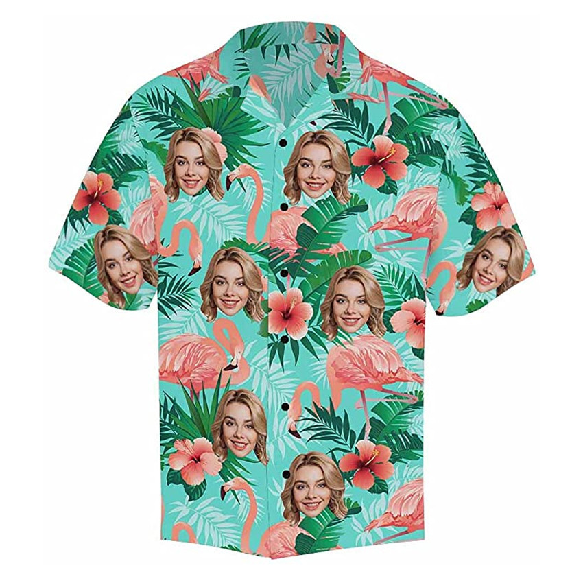 Custom Face Hawaiian Shirt Aloha Shirt For Custom Face Lover Shirt For Men and Women