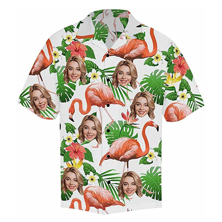 Custom Face Hawaiian Shirt Custom Face 3D Printed Shirt For Men and Women