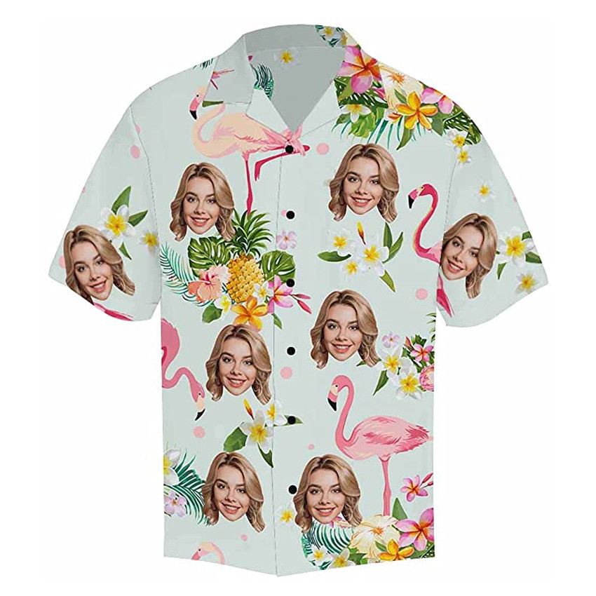 Custom Face Hawaiian Shirt Custom Face Lover Gifts Shirt For Men and Women