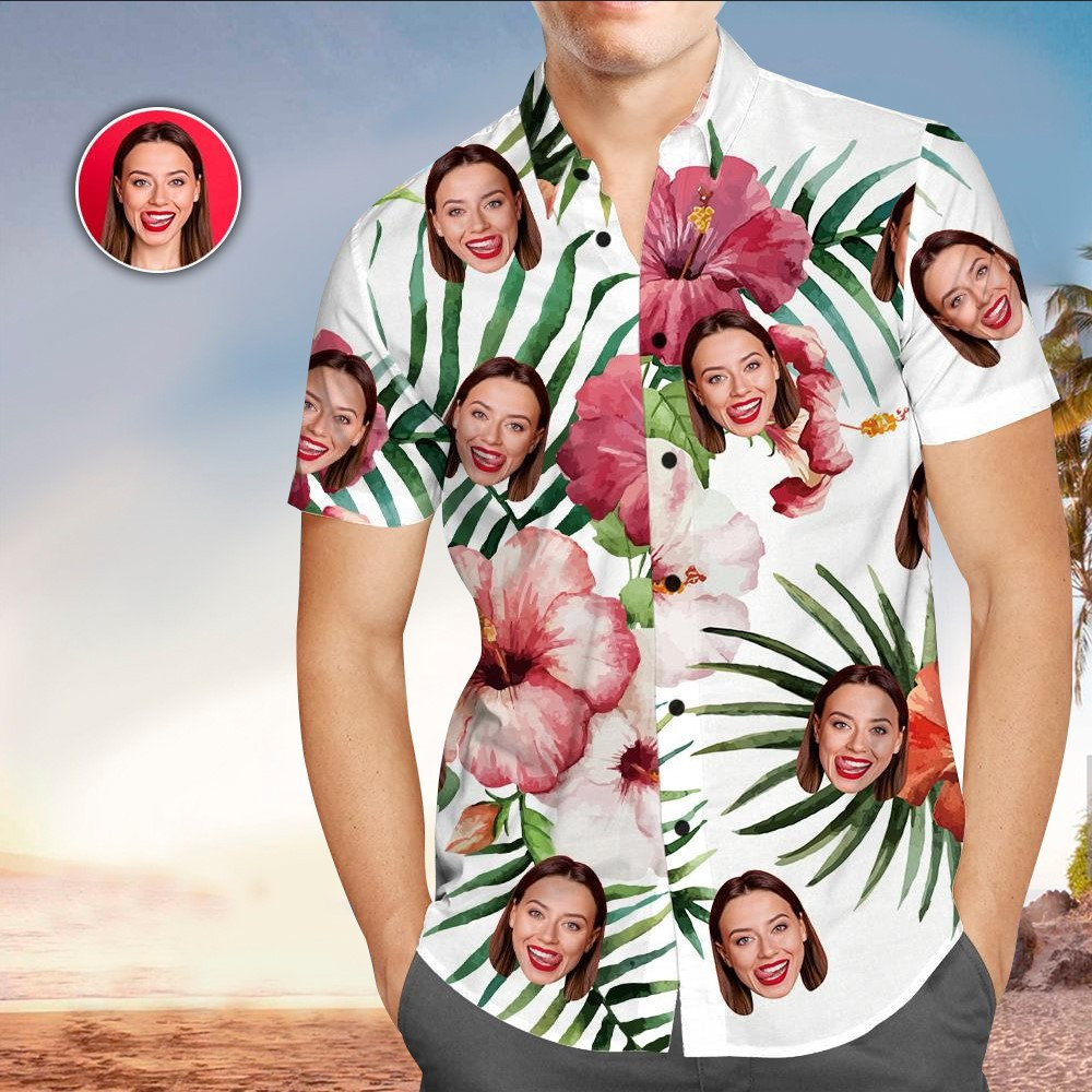 Custom Face Hawaiian Shirt Perfect Custom Face Clothing Shirt For Men and Women