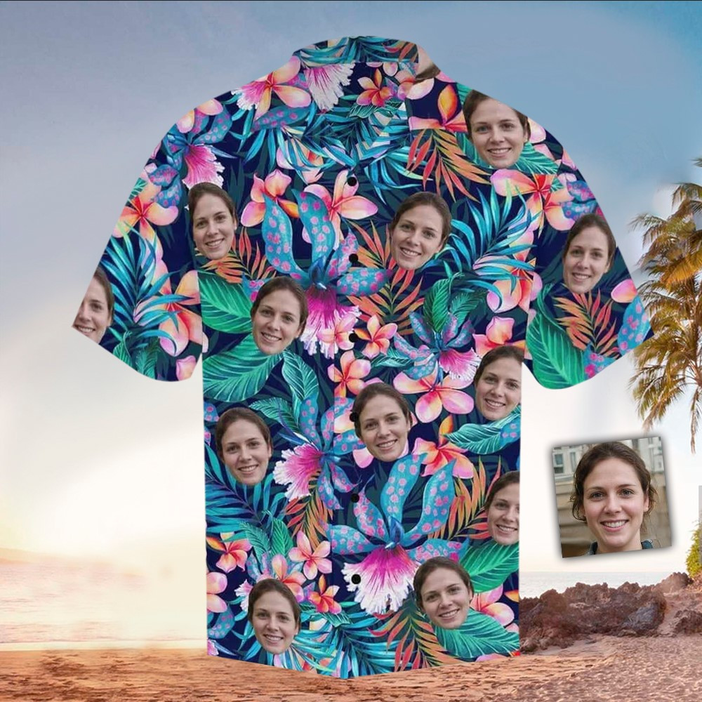 Custom Face Hawaiian Shirt Perfect Custom Face Clothing Shirt For Men and Women