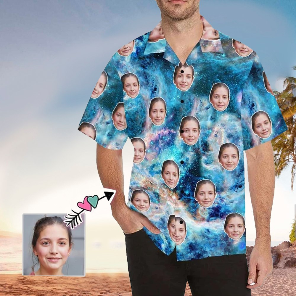 Custom Face Hawaiian Shirt Perfect Custom Face Clothing Shirt For Men and Women