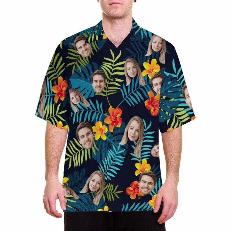 Custom Face Hawaiian Shirt Perfect Gift Ideas Shirt For Men and Women