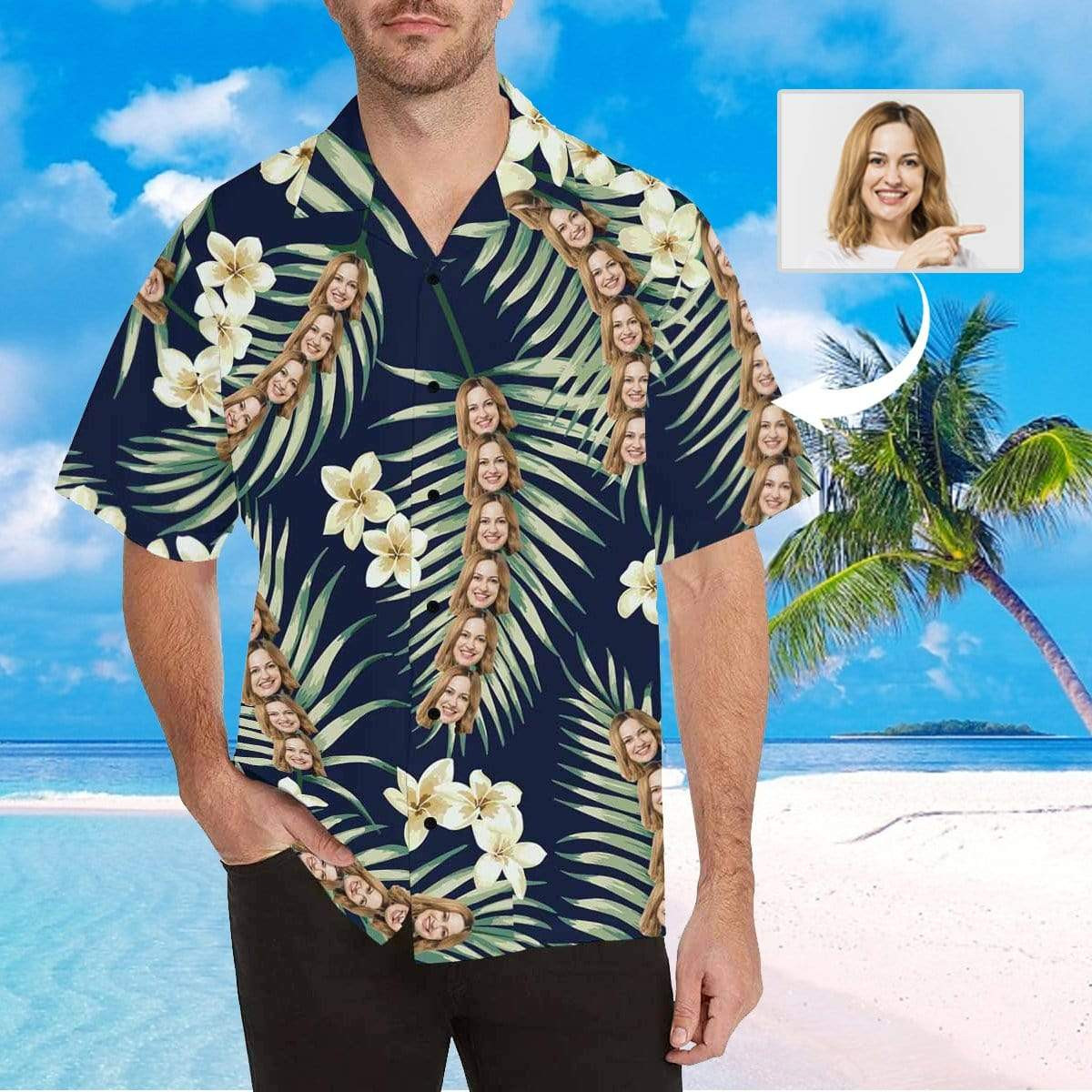 Custom Face Plants Mens All Over Print Hawaiian Shirt Colorful Short Sleeve Summer Beach Casual Shirt For Men And Women