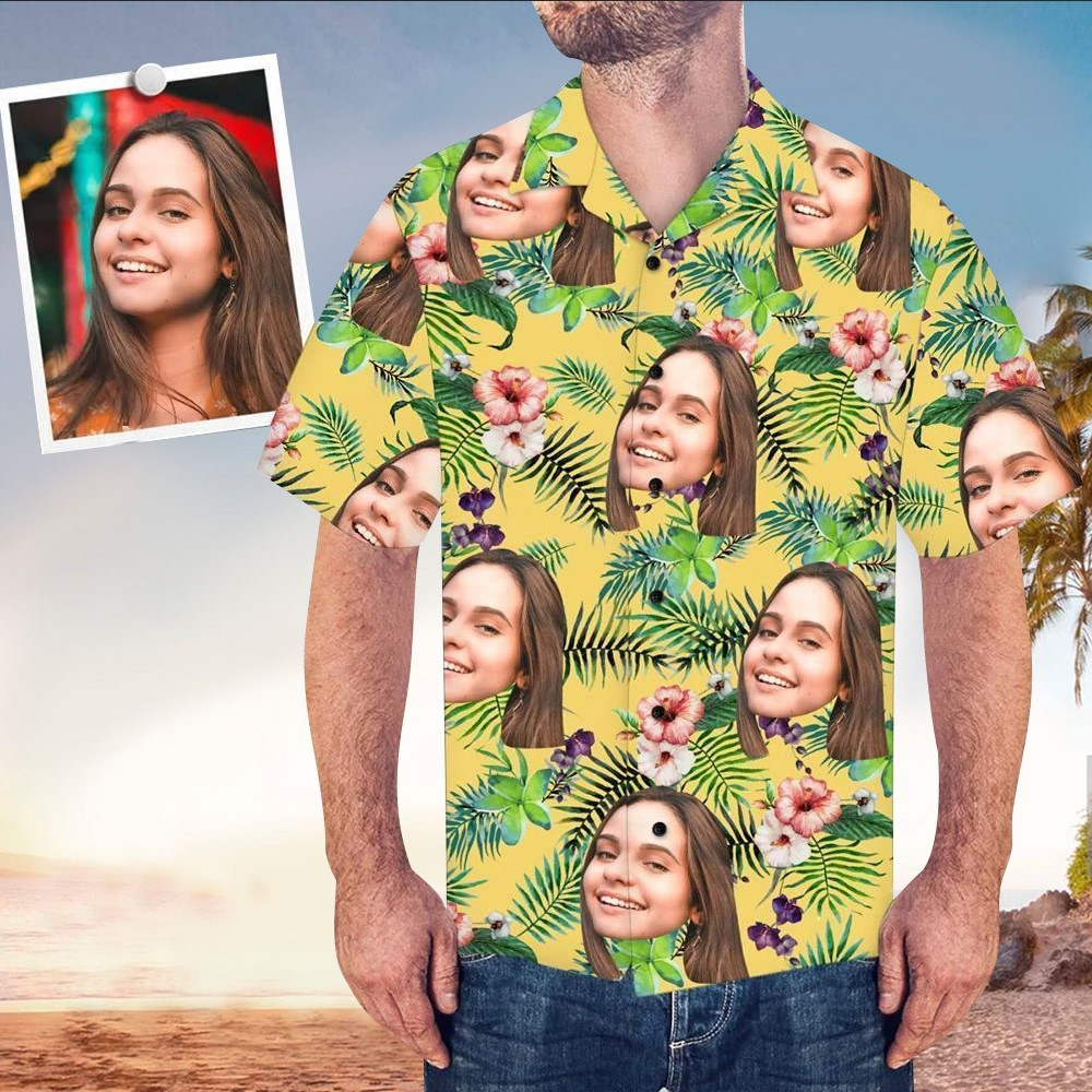 Custom Face Shirt Custom Face Hawaiian Shirt For Custom Face Lovers Shirt For Men and Women