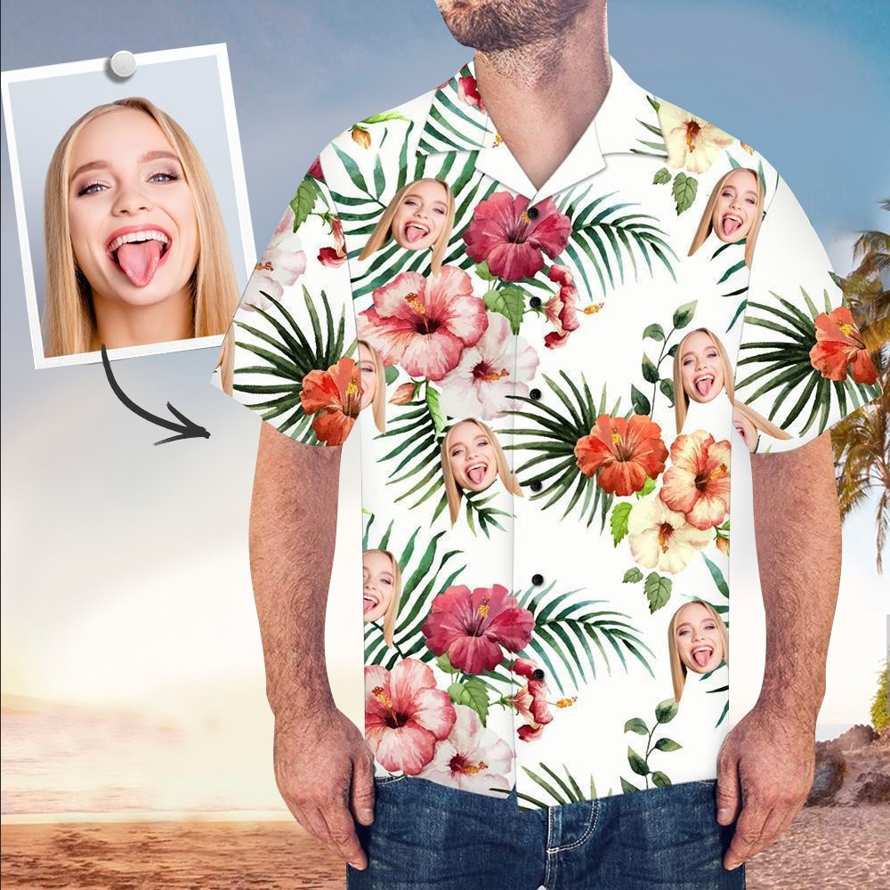 Custom Face Shirt Custom Face Hawaiian Shirt For Custom Face Lovers Shirt For Men and Women