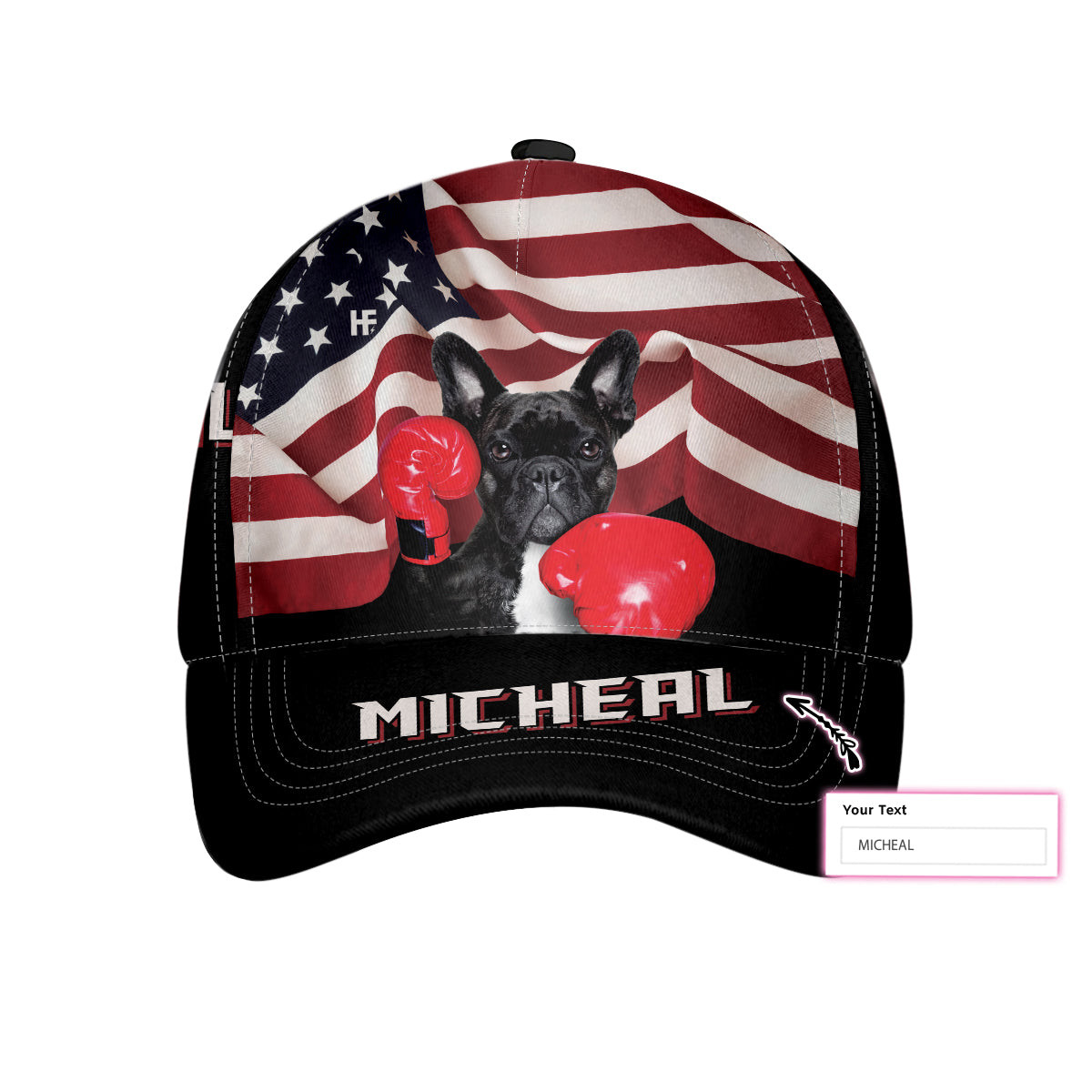 Custom French Bulldog Boxing Cap