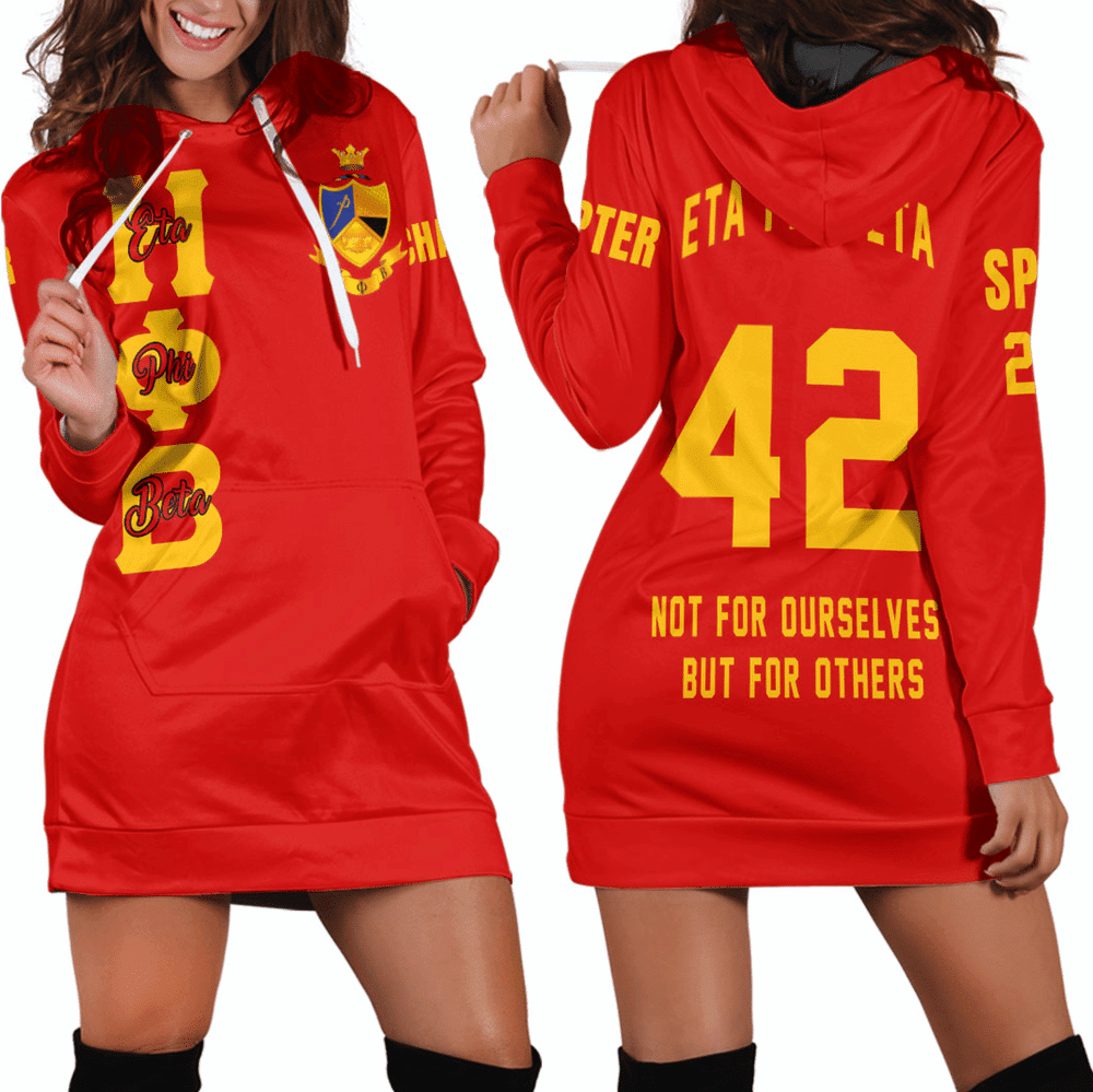 Custom Getteestore Dress Eta Phi Beta Hoodie Dress For Women