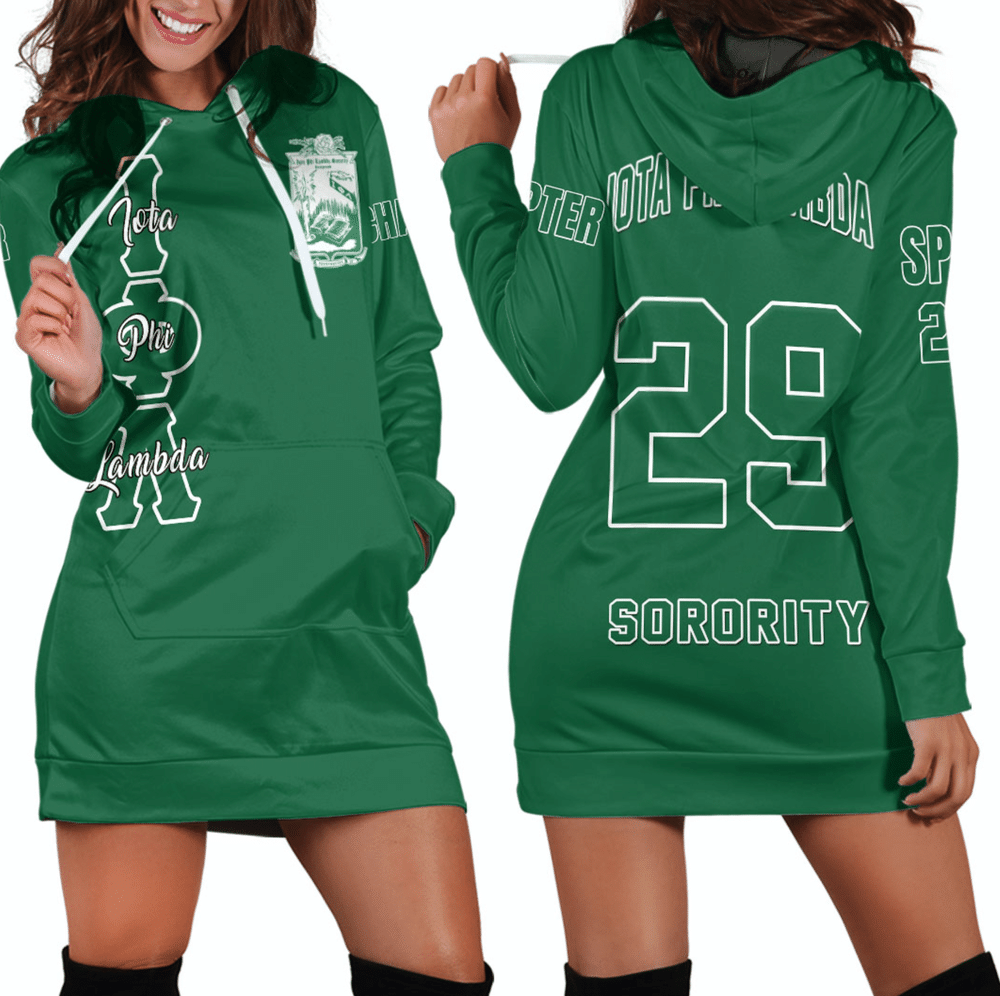 Custom Getteestore Dress Iota Phi Lambda Hoodie Dress For Women