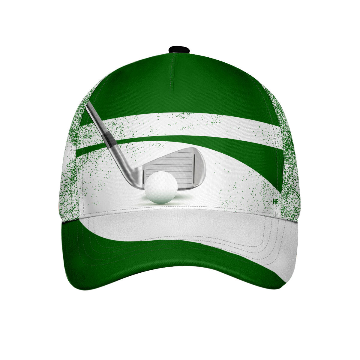 Custom Golfing In Green Cap