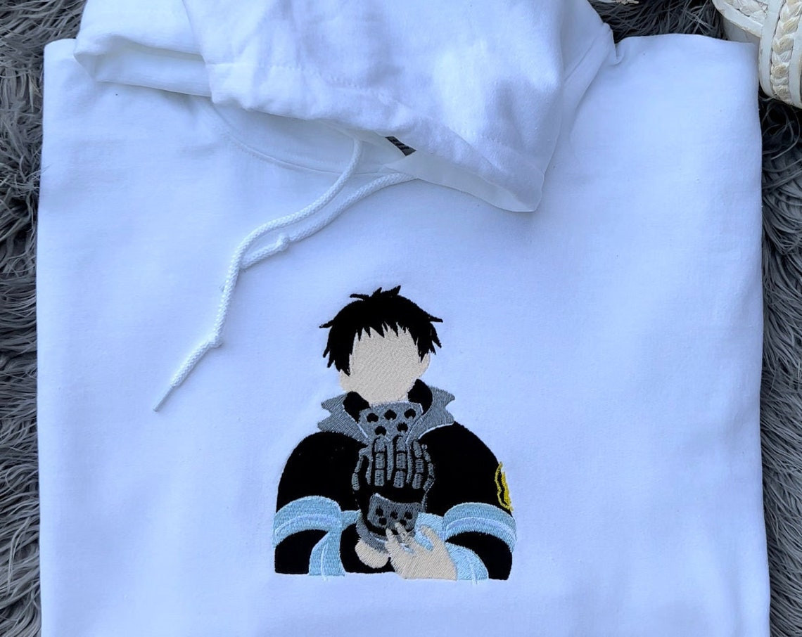 Custom Shinra Kusakabe Embroidered Hoodie Sweatshirt