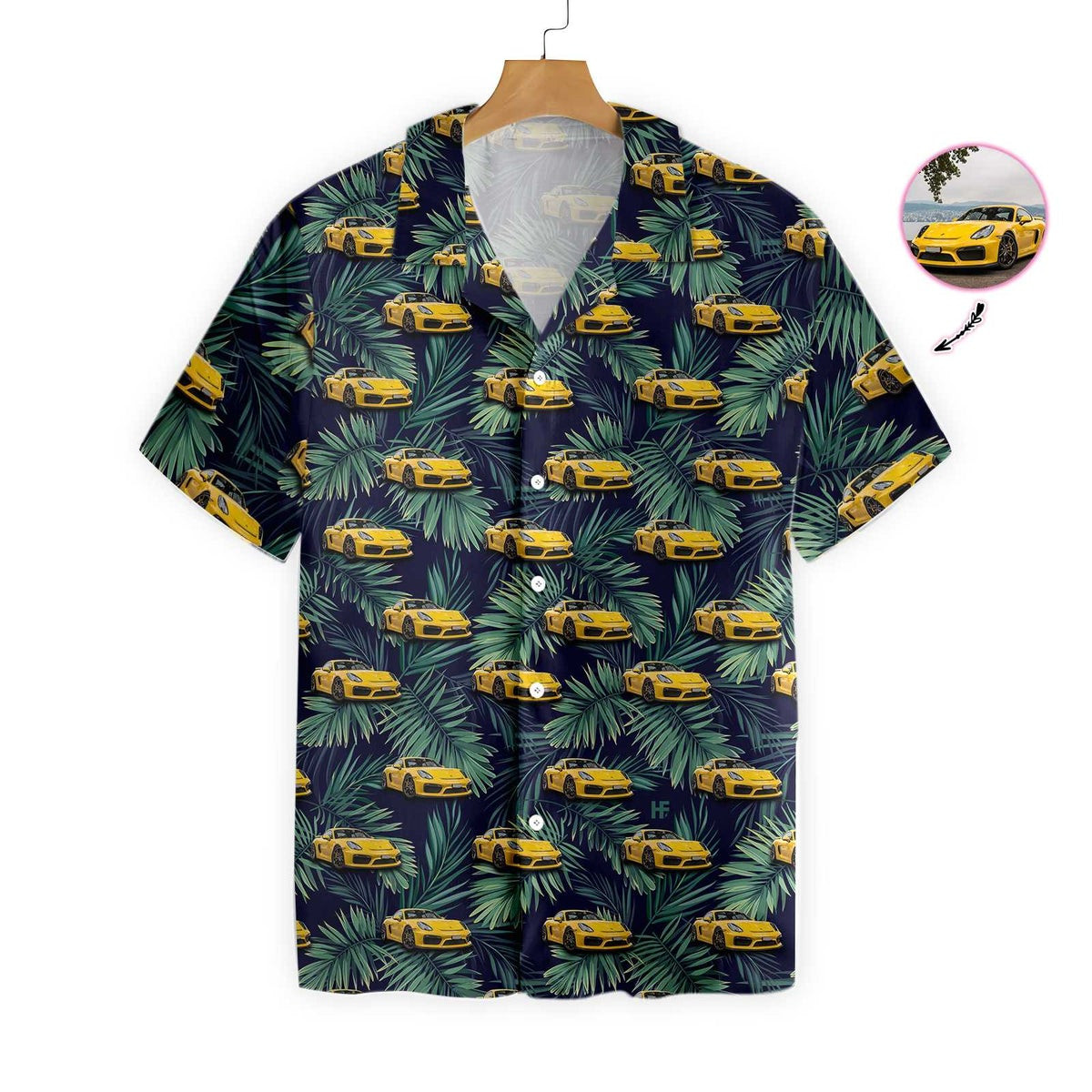 Custom Tropical Car Hawaiian Shirt