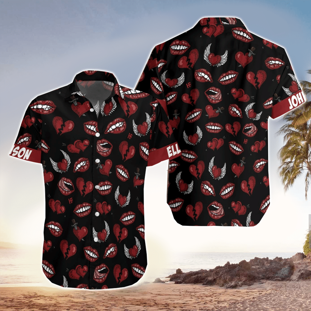 Custom Valentine Hawaiian Shirt Perfect Valentine Clothing Shirt for Men and Women