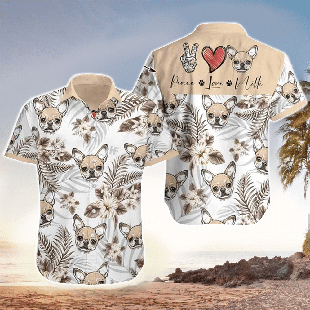 Custom of Chihuahua Shirt Chihuahua Hawaiian Shirt For Dog Lovers Shirt for Men and Women