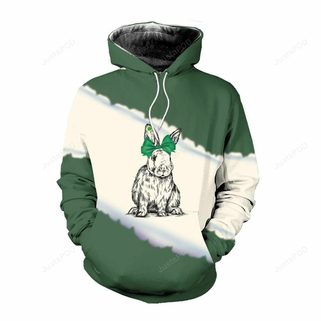 Cute Bunny Farmer 3d All Over Print Hoodie