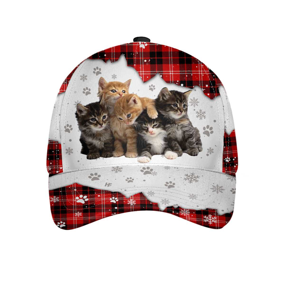 Cute Cat Christmas Classic Cap Funny Cat Baseball Cap Cat Themed Gift For Cat Lovers