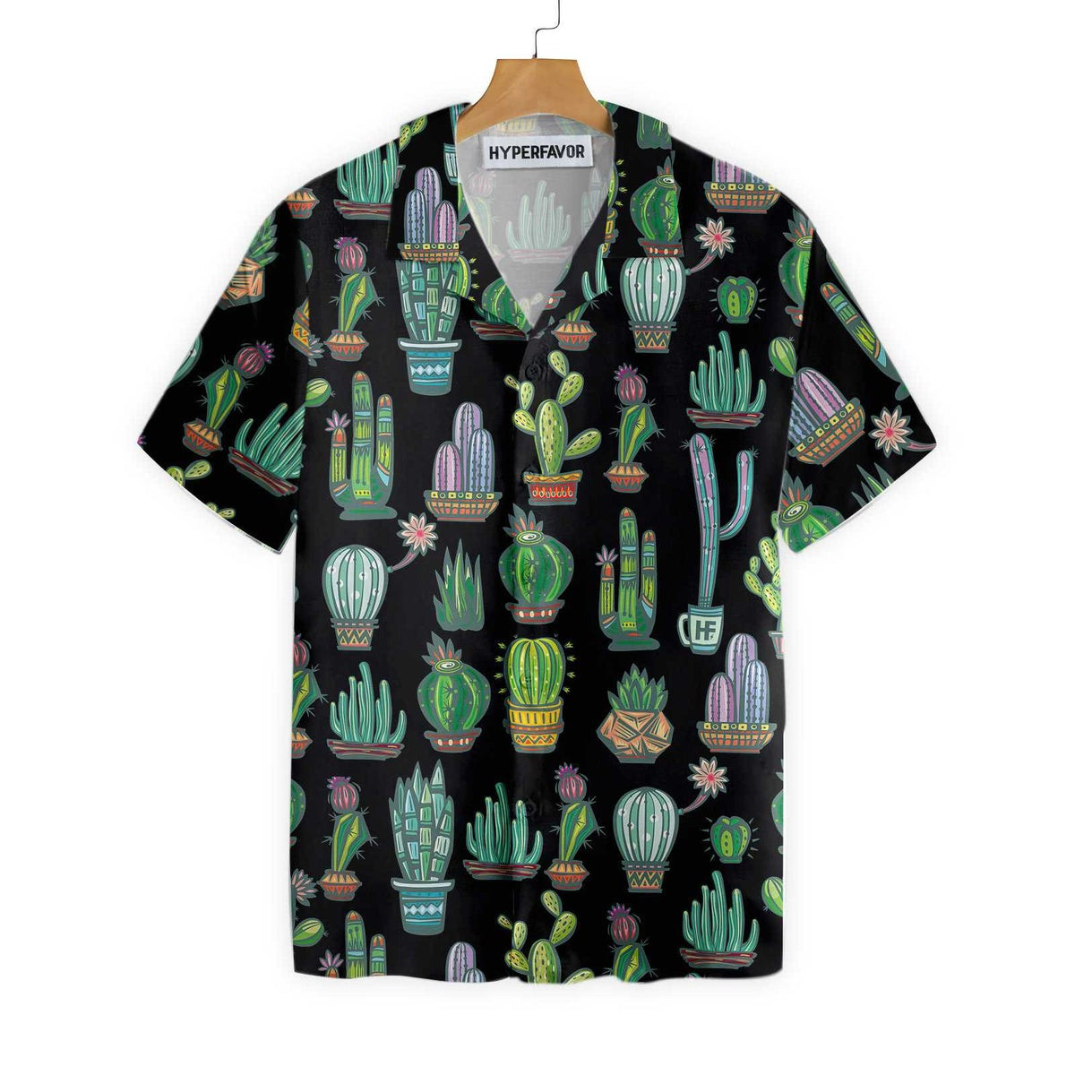 Cute Colorful Cactus Hawaiian Shirt