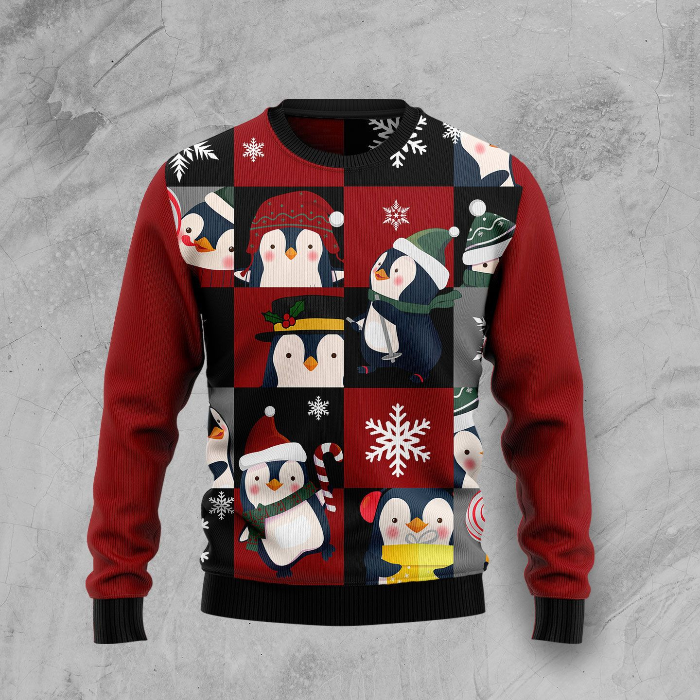 Cute Penguin Ugly Christmas Sweater Ugly Sweater For Men Women