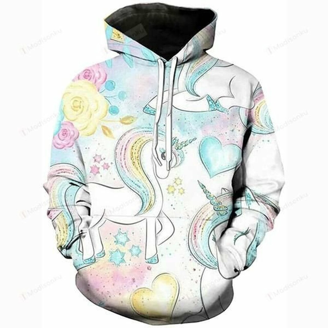 Cute Unicorn 3d All Over Print Hoodie