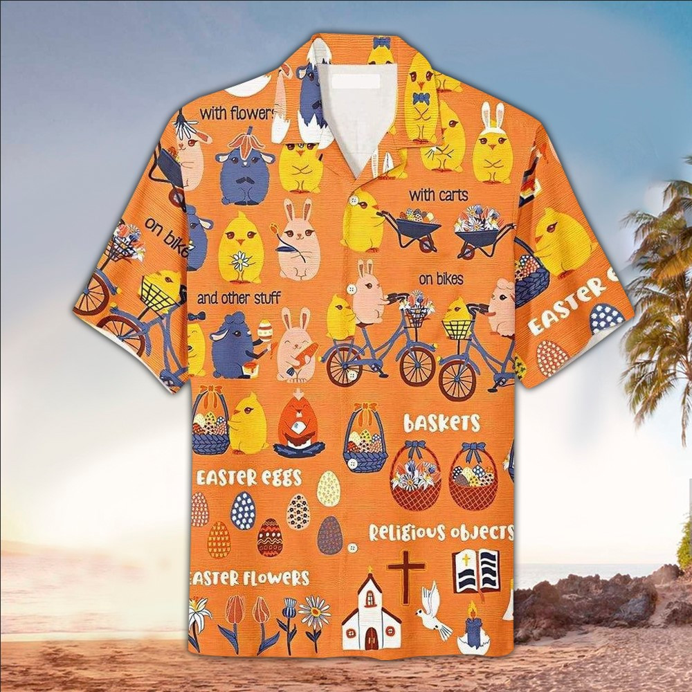 Cycling Hawaiian Shirt Cycling Button Up Shirt For Men and Women