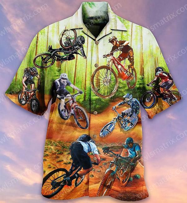 Cycling I Would Rather Be On The Trails Limited Edition - Hawaiian Shirt Hawaiian Shirt For Men