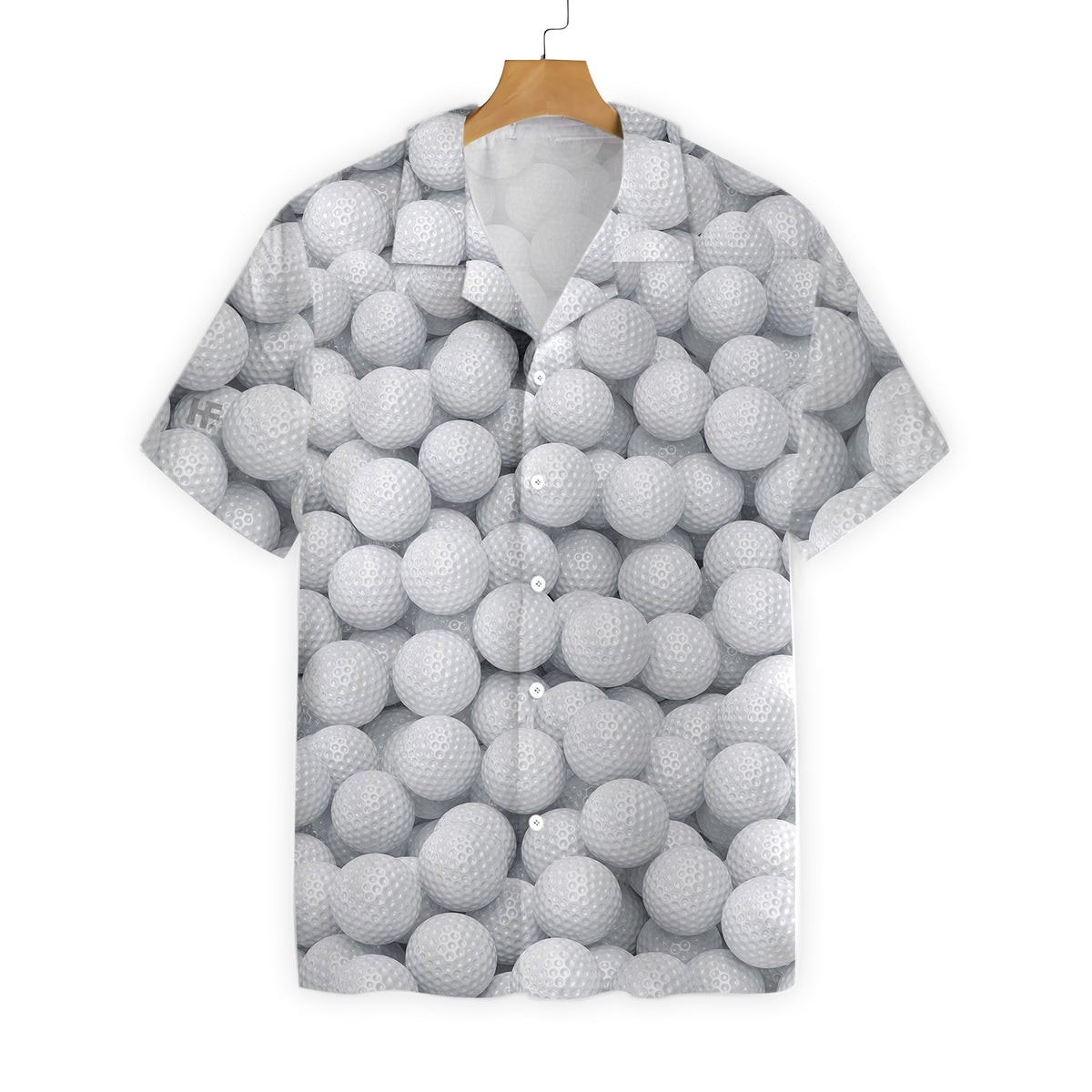 D Render Golf Balls Hawaiian Shirt