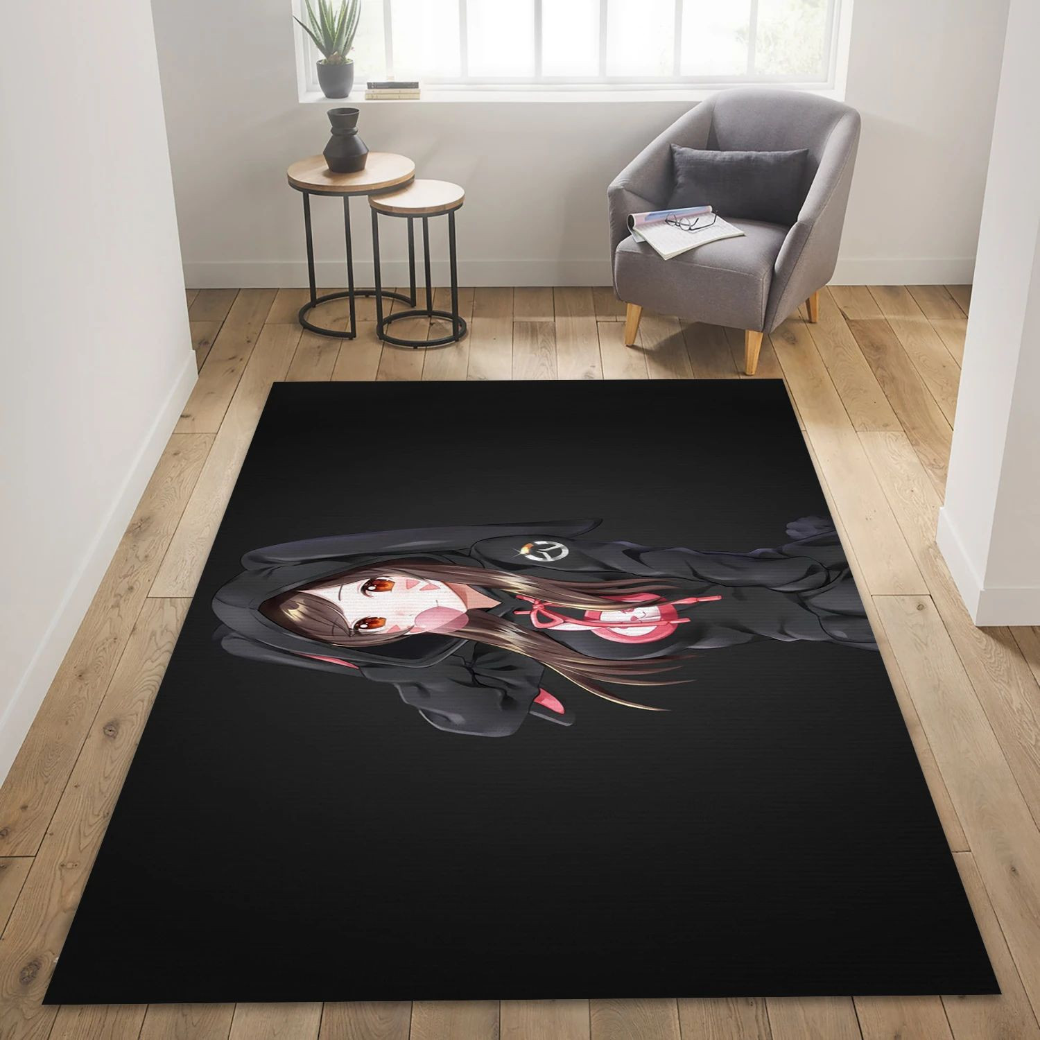 D Va Hoodie Video Game Area Rug For Christmas