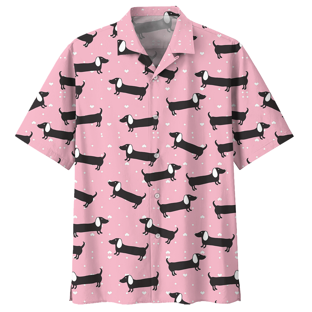 Dachshund Aloha Hawaiian Shirt Colorful Short Sleeve Summer Beach Casual Shirt For Men And Women