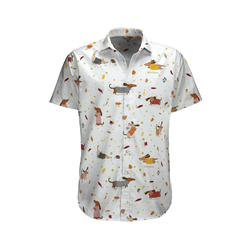 Dachshund Aloha Hawaiian Shirt Colorful Short Sleeve Summer Beach Casual Shirt For Men And Women