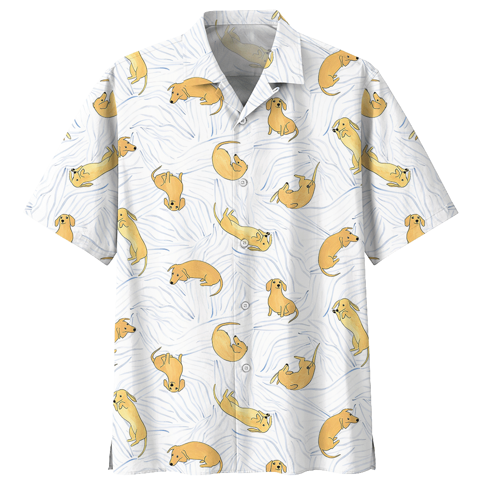 Dachshund Aloha Hawaiian Shirt Colorful Short Sleeve Summer Beach Casual Shirt For Men And Women