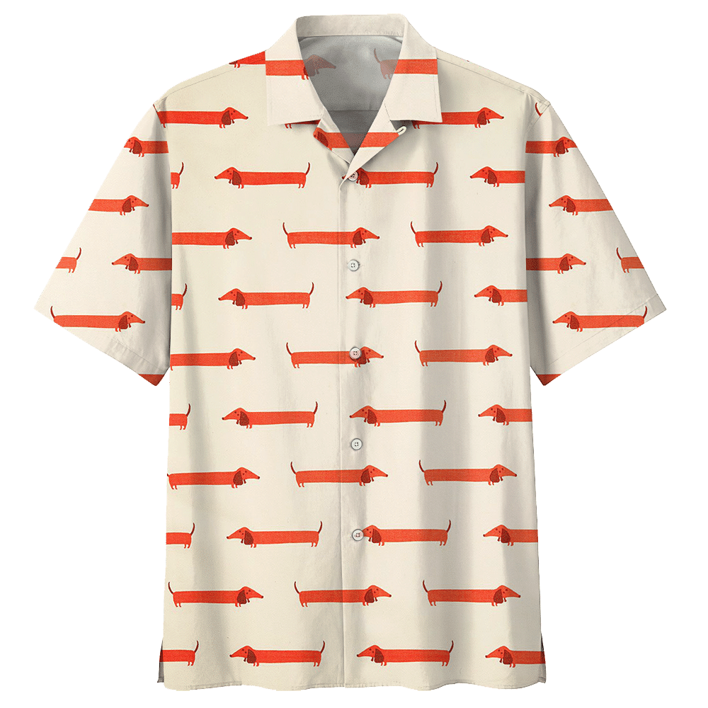 Dachshund Aloha Hawaiian Shirt Colorful Short Sleeve Summer Beach Casual Shirt For Men And Women