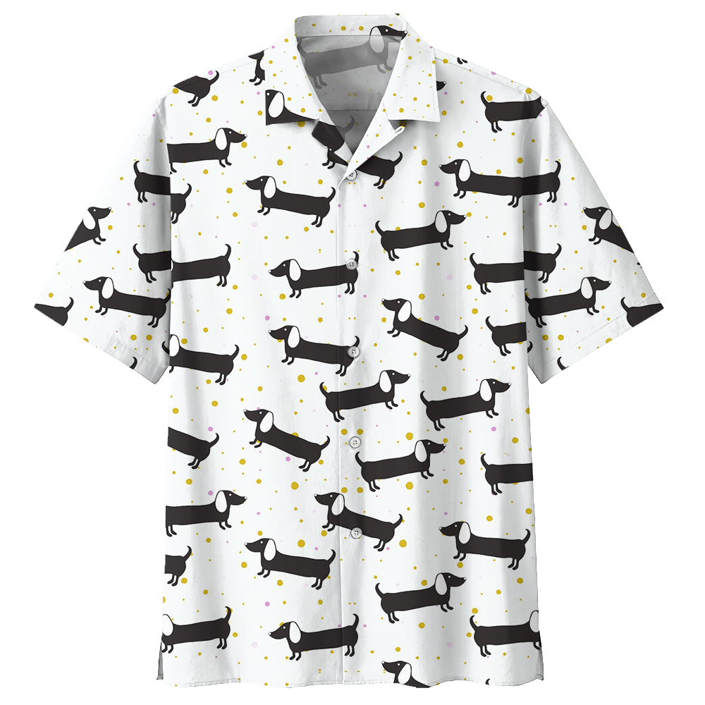 Dachshund Aloha Hawaiian Shirt Colorful Short Sleeve Summer Beach Casual Shirt For Men And Women